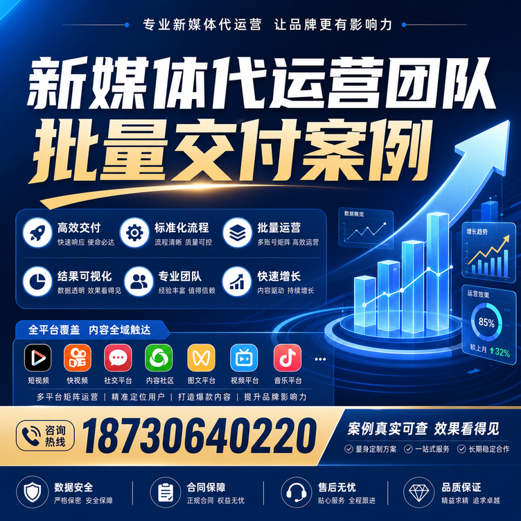 潮州代运营公司多客户账号批量高效交付案例